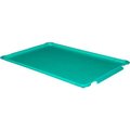 Mfg Tray Molded Fiberglass Stacking Tote 887008 Lid for 870008 Tote - 25-3/4"L x 17-3/4"W, Green 8870085113